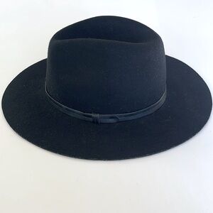 Ecote 100% Wool Hat in Black Boho Western Rancher Warm Cozy Photoshoot One Size